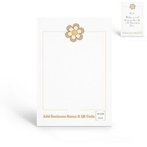 4” x 6” Retro Flower Thank You Cards for Resellers - Blank Note Card Pack